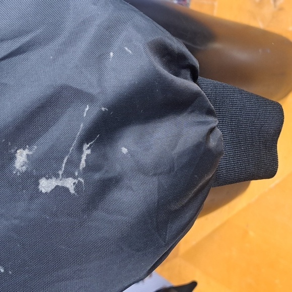 BMR Sports wear black & white spell out quilt lined 2XL full snap trucker jacket - Picture 6 of 8